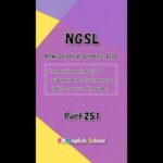 【 Part251 NGSL 2800 英単語&英会話リスト】英語リスニング 例文付き [TOEFL,TOEIC,英検,中学英語,高校英語,大学英語,英会話,ALL対応] #shorts