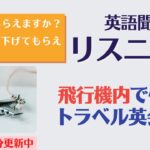 後編：飛行機内の英会語【リスニング】使えるフレーズ　英会話初級　初心者　聞き流し