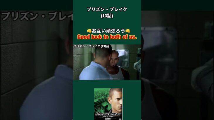 【お互い頑張ろう👊】を英語で言うとこれ✨ドラマ『プリズンブレイクPrison Break』英会話 #shorts