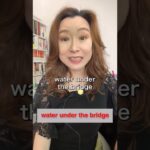 【ネイティブ英会話】よく使う英語：”Water under the Bridge” ってどう言う意味？🤔 #shorts