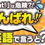 ファイトは「頑張れ」の意味ではない？！！初心者向け【日常英会話】頑張れ（がんばれ）を英語で言うと？