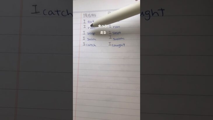 【英語初心者向け】現在形と過去形✨ #英語の勉強 #英語フレーズ #英会話 #英会話初心者