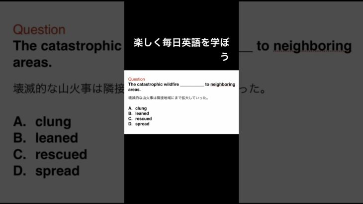 楽しく毎日英語を学ぼう　#英語 #リスニング #文法 #リスニング #英会話 #shorts