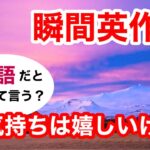 瞬間英作文378　英会話「お気持ちは嬉しいけど。。」英語リスニング聞き流し