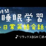 【睡眠学習】聞き流し！日常英会話８時間！波の音♪