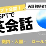 Chat GPT英会話　～空港・機内・入国審査～  　英語ロールプレイ【高度な音声モード】【プロンプト公開】【完全無料】