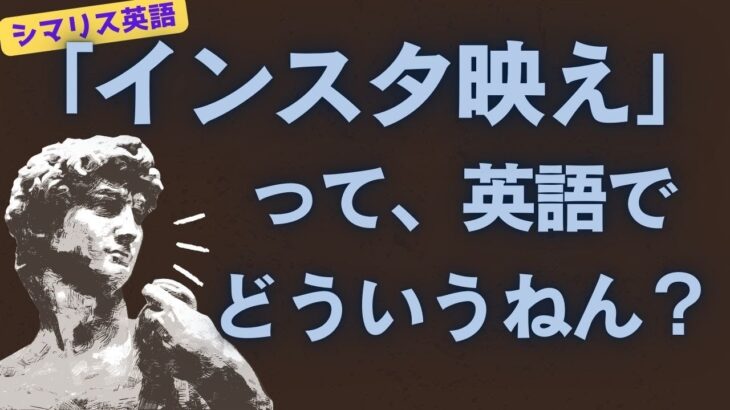 インスタ映えって英語でどう言うねん？　シマリス英語　#英語学習　#英会話　#英検　#toeic #翻訳