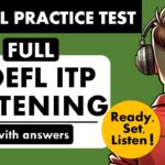 Full TOEFL ITP Listening Practice Test with Answers | TOEFL Exam Prep | English Listening MCQ TOEFL