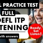 Full TOEFL ITP Listening Practice Test with Answers | TOEFL Exam Prep | English Listening MCQ TOEFL