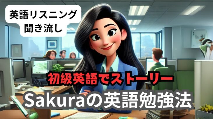 【初級英語で物語リスニング】Sakuraの英語勉強法【初心者向けシャドーイング】