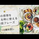 料理の感想を伝える英会話フレーズ【15分聞き流し】