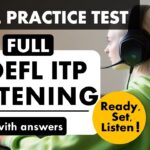 Full TOEFL ITP Listening Practice Test with Answers | TOEFL Exam Prep | English Listening MCQ TOEFL