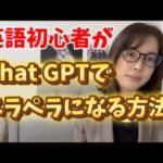 【初心者向け】チャットGTPで英会話を勉強したらアウトプットの正解がわかった