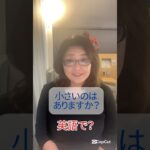 「小さいのはありますか？」を英語で？