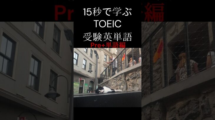 15秒で学ぶTOEIC・受験英単語 Pre動詞編 #英語 #英会話 #海外留学 #英語学習 #shorts #toeic #英検  #留学 #英単語 #勉強 #受験英語 #大学受験 #受験 #受験生